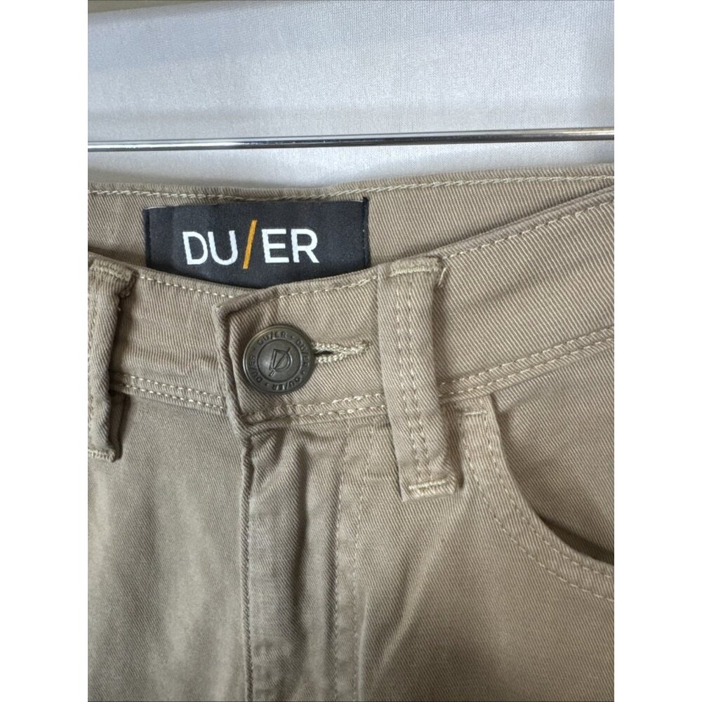 DU/ER Duer T2X Slim‎ Fit Stretch Pants Men’s 30x32 Khaki Performance - Picture 3 of 10